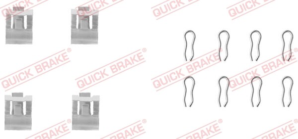 QUICK BRAKE 109-1055 Accessory Kit, disc brake pad for ABARTH,ALFA ROMEO,FIAT,LA