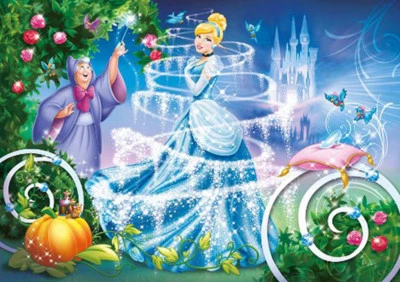 Kinder-Puzzle Cinderella, 60 Teile, Disney, Märchen, Aschenputtel, Clementoni - Bild 1 von 2