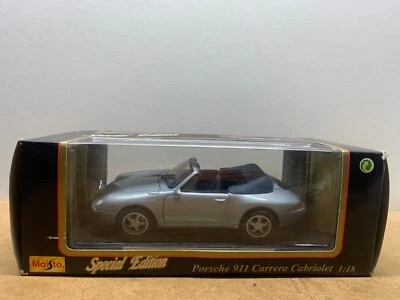 MAISTO PORSCHE 911 CARRERA CABRIOLET 1/18 EN BOITE C2 - Photo 1/4