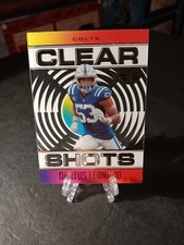 2021 Panini Illusions Football Darius Leonard #CS-5 Clear Shots Colts