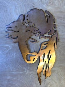 Jesus with Thorns Wall Metal Art with Rustic Copper Finish Hanging | eBay