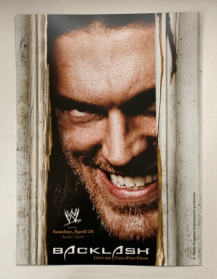 WWF WWE Poster Edge Backlash 2007 4/29/07 Pro Wrestling The