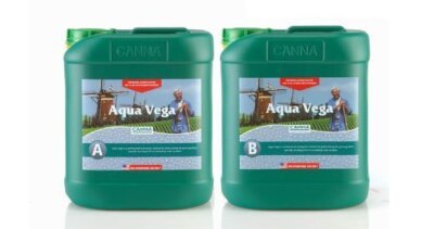 CANNA 5 Liter - Aqua Vega - Part A and B - Veg Nutrient - Developed for