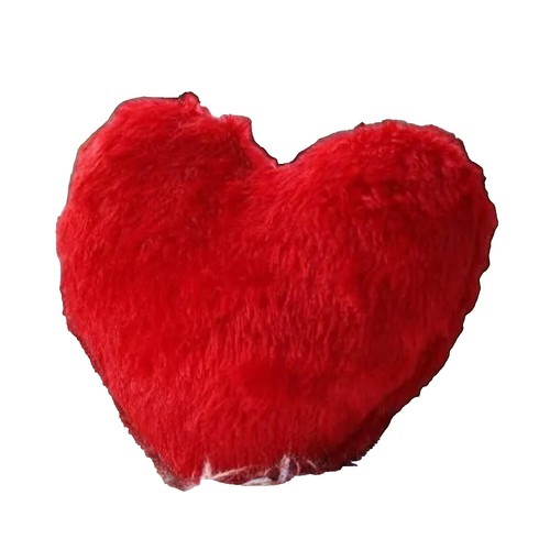 Heart Shaped Throw Pillow - 16x16 Inch Pink Satin Plush Decorative Pillow, Coquette Style Home Decor