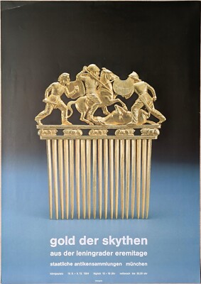 Poster Plakat - Gold der Skythen - Mavigner - Antikes Selten - Eremitage - 1984