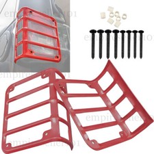 For 2007-2018 Jeep Wrangler Jk Xprite Red Steel Rear Tail Light Guard Cover For 2007-2018 Jeep Wrangler Jk Xprite Red Steel Rear Tail Light Guard Cover