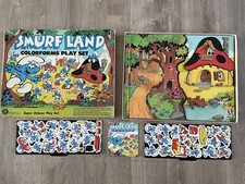 Vintage Smurf Land Colorforms Play Set Very Good 1981 Missing Only 1 Small Piece