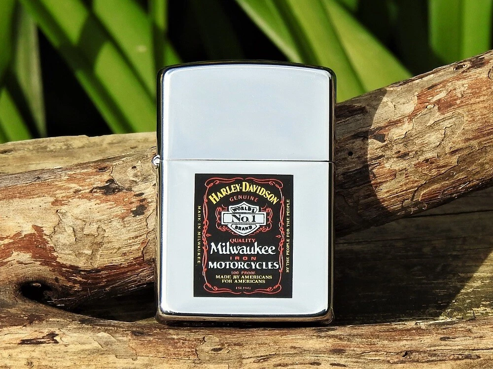 Zippo Lighter - Harley Davidson - Milwaukee Iron - Bar and Shield - 99146-90Z