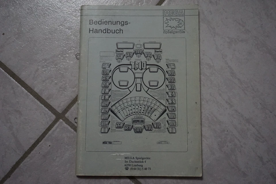 Merkur MEGA - TRIO - Anleitung ADP Geldspielgerät Spielautomat Beschreibung - Bild 1 von 1