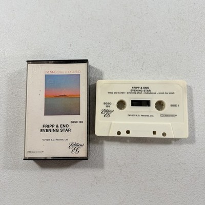 Fripp & Eno Evening Star Cassette 1975 E.G. Records EGSC-103 RARE