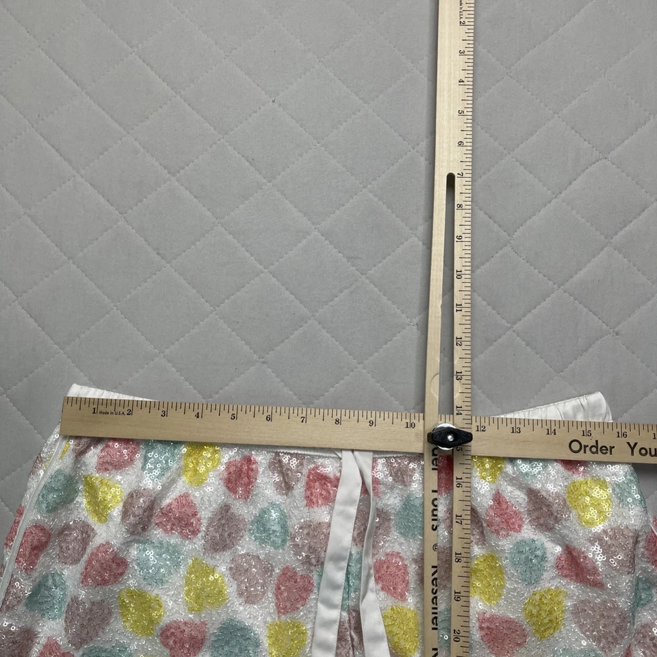 Victoria Secret Shorts Women’s Medium Heart Sequin Sleepwear Micro - Image 4 of 4