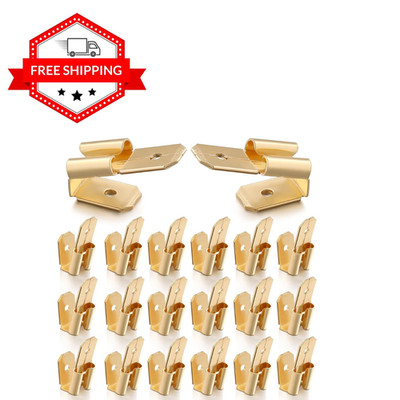 25 Pcs Piggyback Spade Connectors, 3 Way Adapter Dual Male to Single Female B...