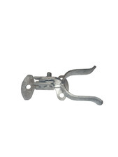 Wall Mount (Flat Back) Fork Latch for Gates - Galvanized Silver Finish