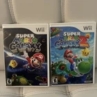 Super Mario Galaxy 1 and 2 - Nintendo Wii Lot Bundle - CIB Tested and Working!