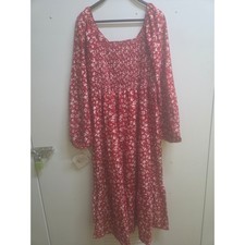 Red floral dress