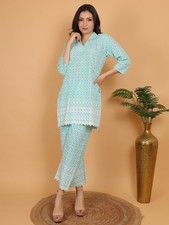 Cord set for women cotton blend kurtas kurta lakhnavi Chikankari Dress