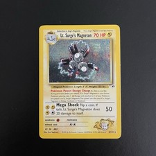 Lt. Surge's Magneton 8/132 LP Gym Heroes Unlimited Holo Pokemon on eBay