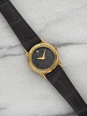 Vintage Corum 405146 Yellow Gold Quartz Meteorite Dial 23mm | eBay
