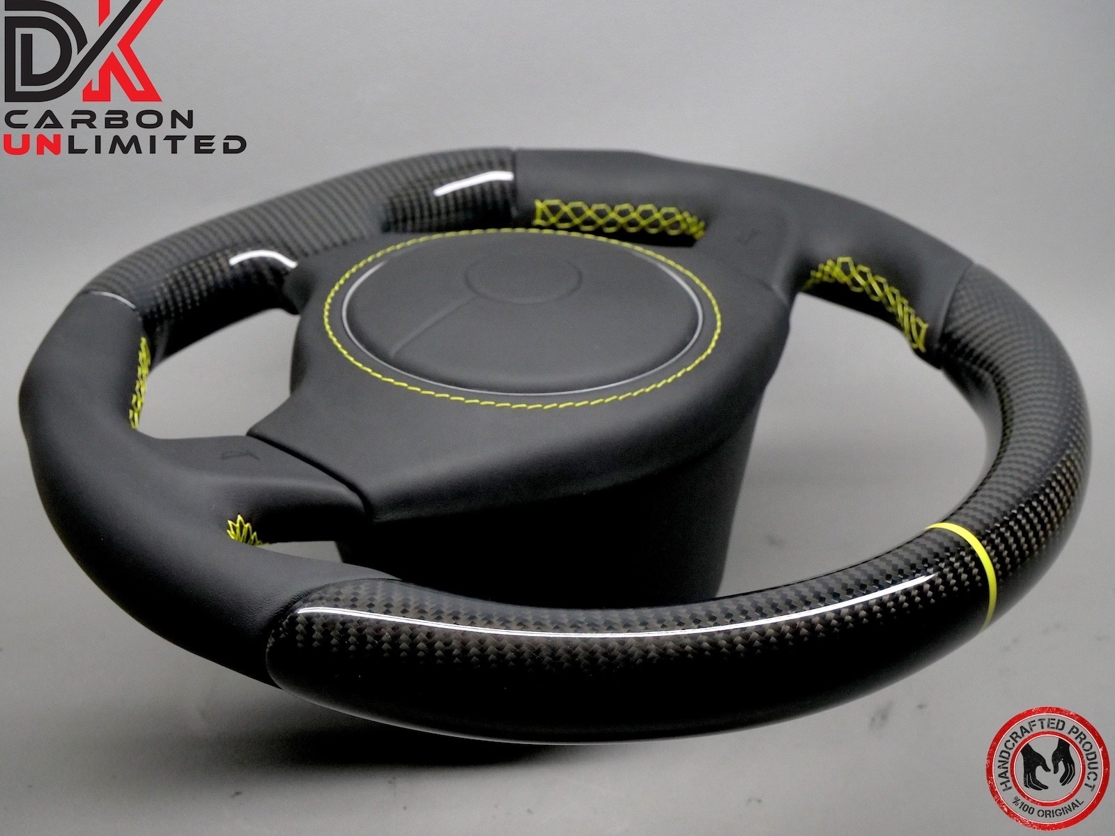 Lamborghini Murcielago LP640 LP650 LP670 Yellow Ring Carbon Steering Wheel v3
