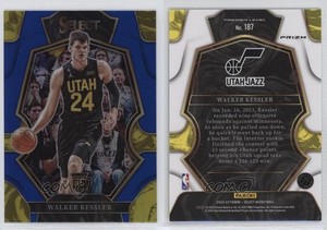2022-23 Panini Select Premier Level Blue Prizm Walker Kessler #187 Rookie RC