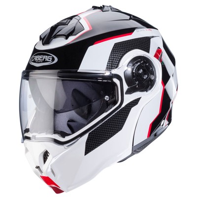 Caberg Klapphelm Duke Evo Move schwarz/weiß-rot - Größe XL