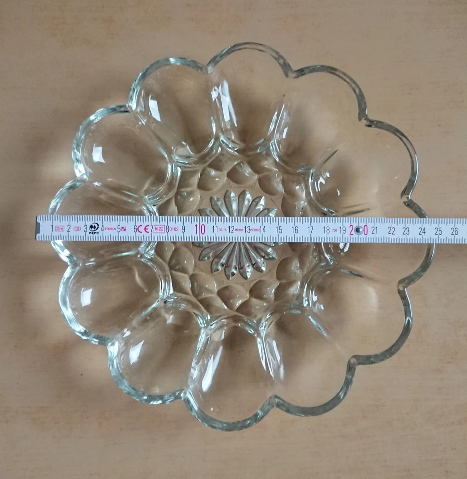 Anchor Hocking Presence Glas Servierplatte für gefüllte Eier Vorlageplatte Glas - Bild 3 von 3