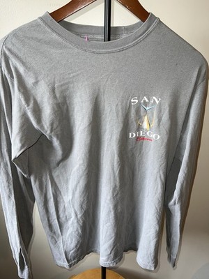 Salty Squad Chasing Tail San Diego Long Sleeve Gray Shirt Small