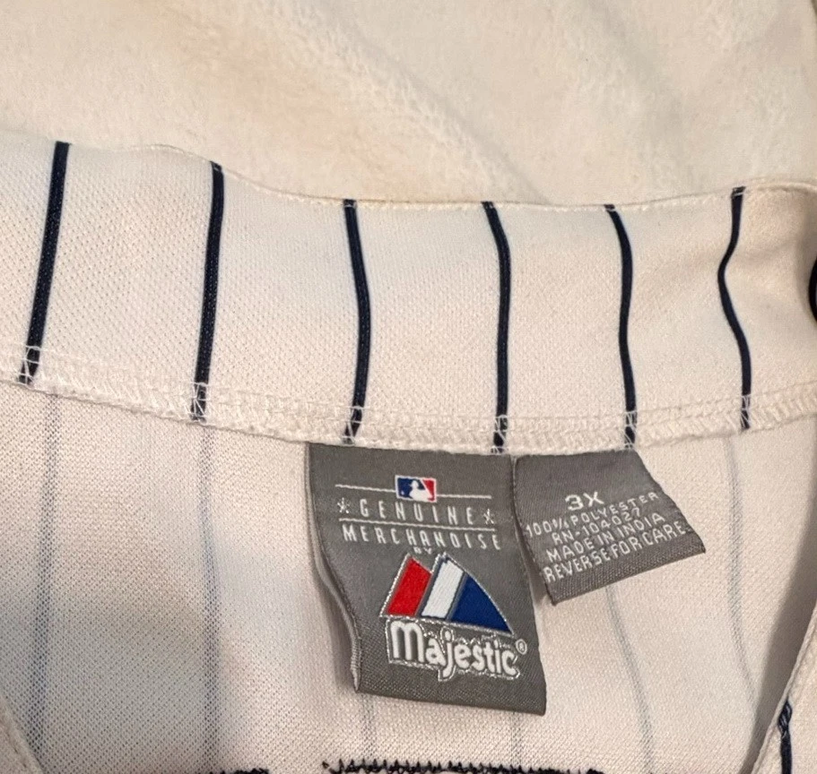 Camiseta deportiva blanca Derek Jeter #2 New York Yankees Nike para hombre retro jugador 3x Foto 3 de 4