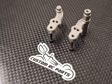 Team Losi XX4 Silver hard anodized Aluminium Bell Cranks Steering Arms