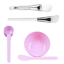 5 in1 DIY Facemask Mixing Tool Kit with Facial Mask Bowl Spatula