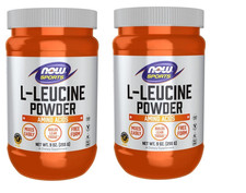 Now Foods L-Leucine Powder 9 oz Powder   VALUE 2 PACK   