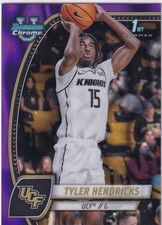 2024-25 Bowman University Chrome - Tyler Hendricks #68 Purple Lava Refractor...