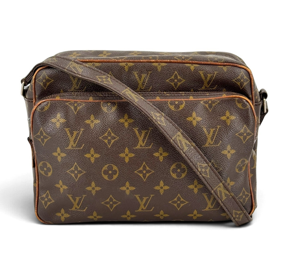LOUIS VUITTON Nile Monogram Canvas Brown Vintage Crossbody Shoulder Bag M45244