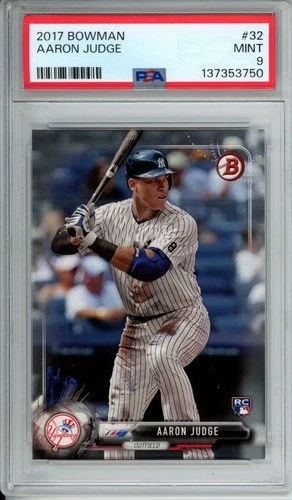 2017 Bowman Aaron Judge #32 Rookie Card PSA 9