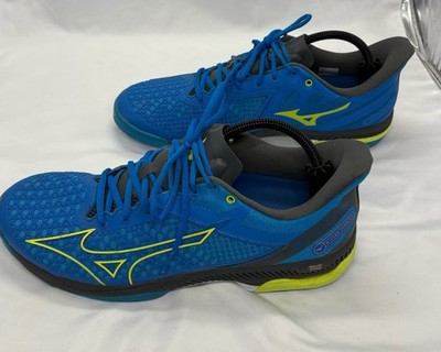 Mizuno Men's Wave Exceed Tour 5 AC Tennis Shoes Jet Blue/Bolt Sz 12 Excellent