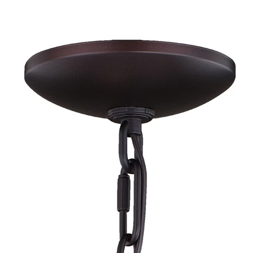 Georgetown 6L Chandelier Vintage Ash with Oil Burnished Bronze - Picture 3 of 3