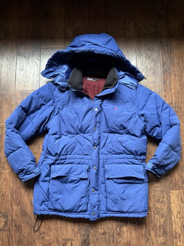 Polo Ralph Lauren blue down filled men's puffer winter coat - Size L