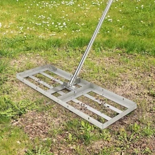 Lawn Leveling Rake 36" Stainless Steel Grass Soil Topsoil Yard Garden Tool