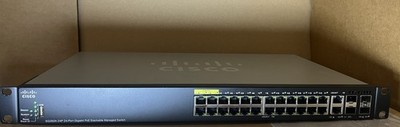 Cisco SG350X-24P 24-Port Gigabit PoE Stackable Managed Switch: Cord included