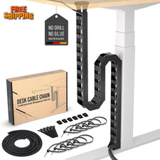 Under Desk Cable Management Vertebrae - Perfect for Sit Stand Desk - Wire Manage