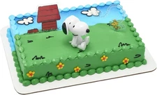 DecoSet® Peanuts® Snoopy® and Woodstock® Cake Topper, 3-Piece Cake... 