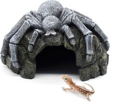 Reptile Rock Cave Hideouts Terrarium Habitat Decor Gecko Aquarium Fish Tank