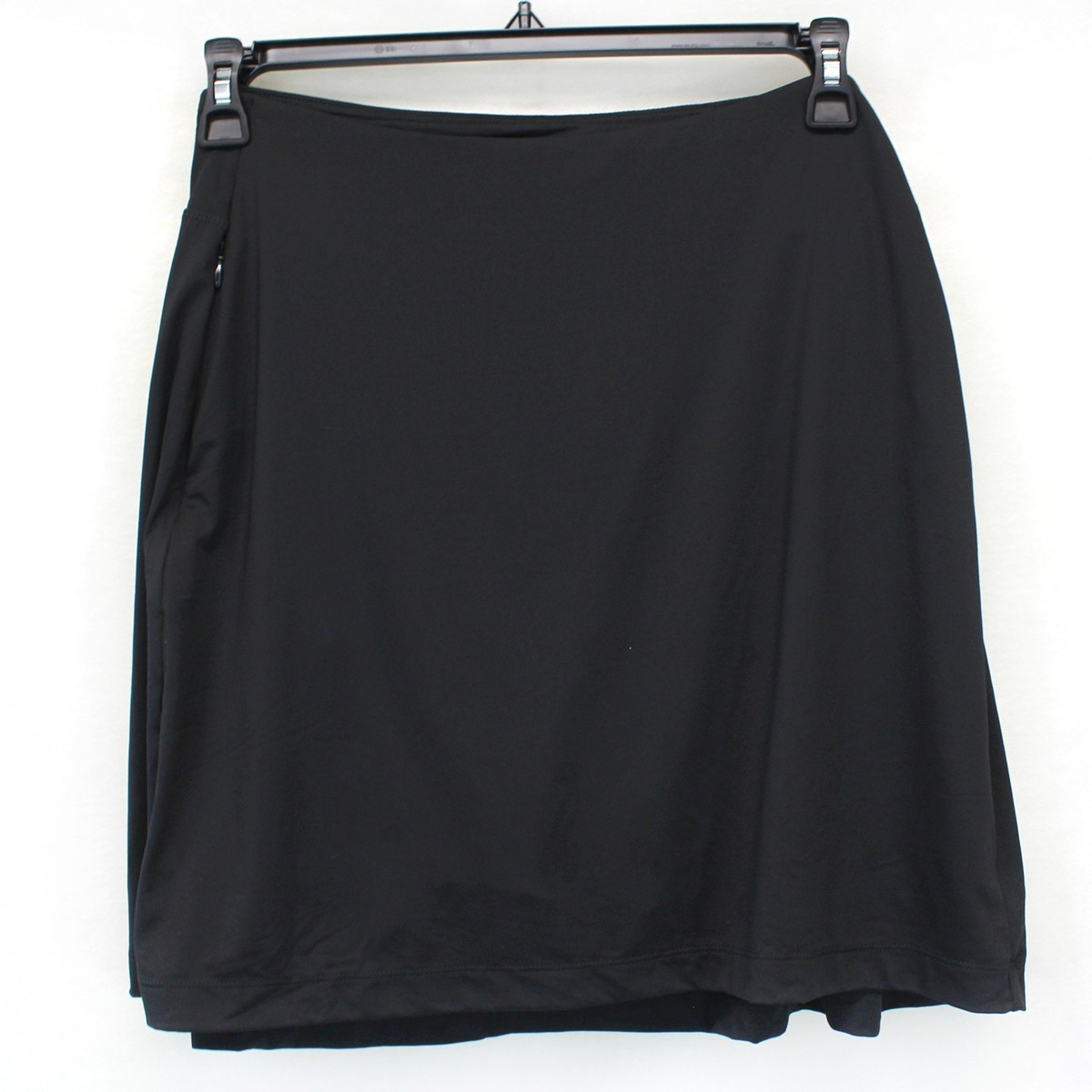 J.Jill Fit Black Performance Knit Classic Tennis Skort Skirt