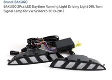 2pcs Led Daytime Running Driving Light Drl Turn Signal Vw Scirocco 2010-2013