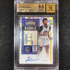 2020-21 Contenders JAMES WISEMAN Cracked Ice Rookie 8/25 #115 BGS 9.5/10 (917)