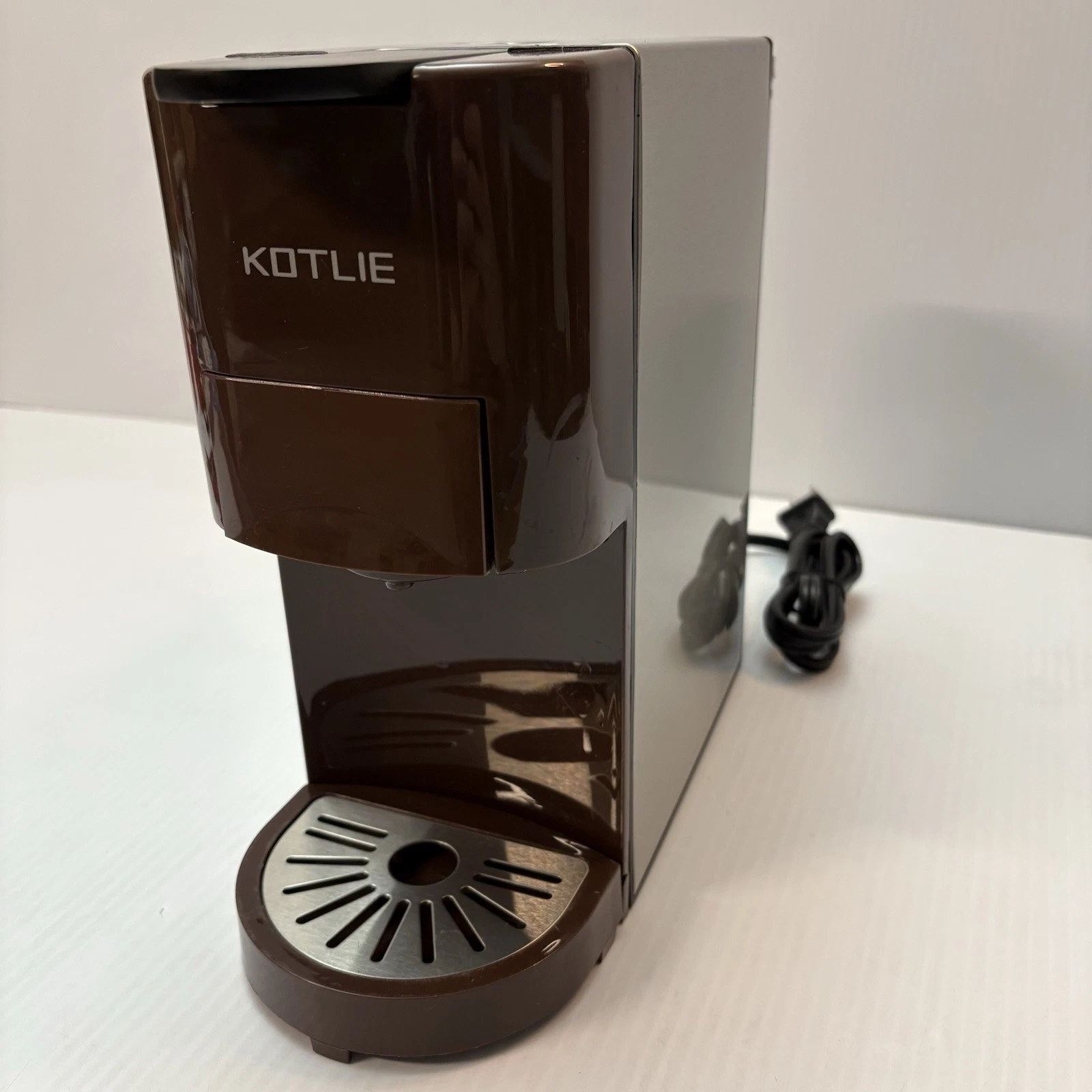Espresso Coffee Machine KOTLIE AC-513K Brown/Silver Maker Modern Fast