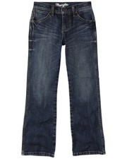 Wrangler Little Boys' Layton Dark Wash Slim Bootcut Jeans - 112336145-LIT