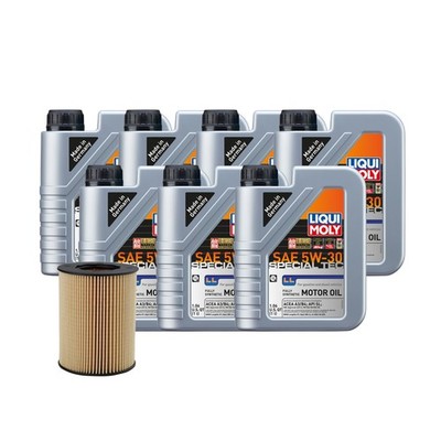 7L Liqui Moly Special Tec LL 5W-30 Wix Oil Change Kit for Volvo S60 L6 3.0/3.2L