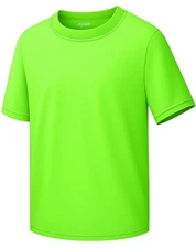 Boys Shirts Athletic Dry Fit Tees Moisture Wicking Quick Dry Short Sleeve T-S...