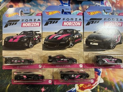 Hot Wheels Forza Horizon Full Set Of 5 Black Pink 5/5  New